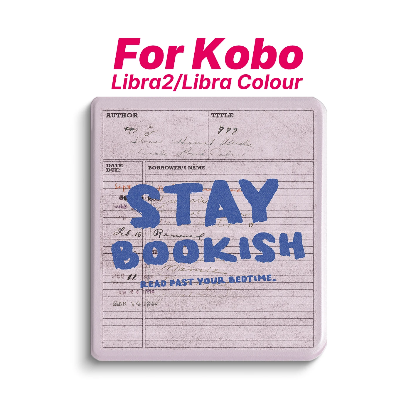 Murmole Library Card Case suit for Kobo Libra Colour Libra2 7-Inch TPU Folding Stand Auto Wake Sleep Smart Folio Slim Cover Skin