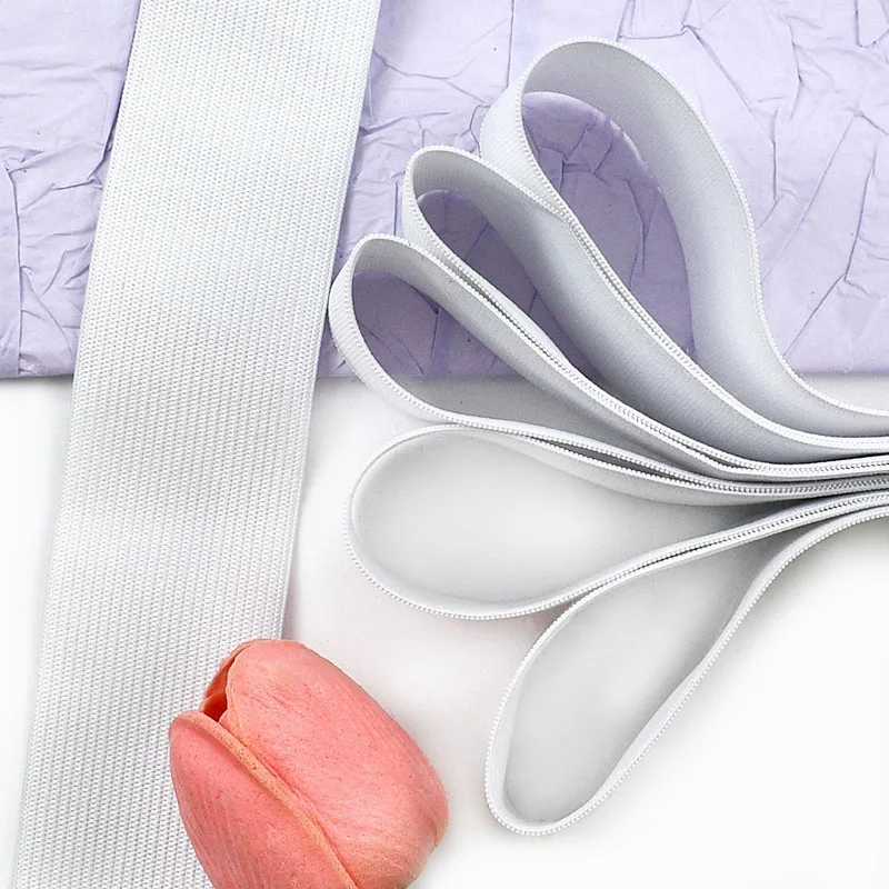 

10-40mm 10Yards Flat Elastic Band Medium Thick Black White high Elasticity Waistband Rubber Band garment DIY sewing accessories