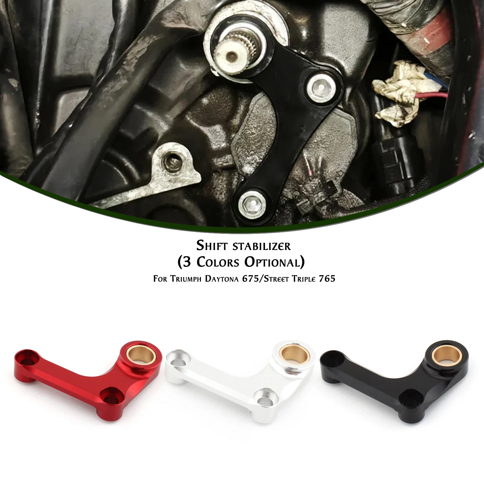 For Triumph DAYTONA 675/R Daytona MOTO2 765 LIMITED EDITION Street Triple 765 765S 765R Gear Shift Lever Stabilizer Stand Holder
