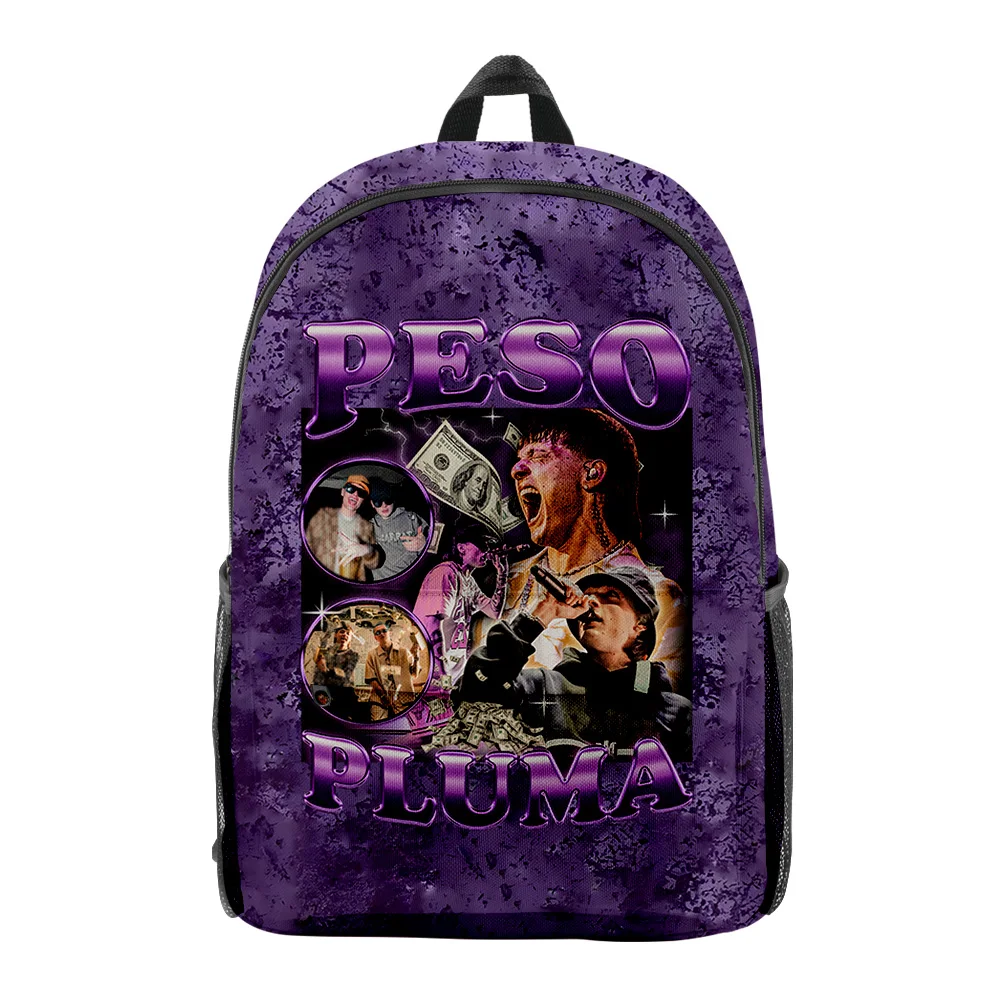 Plecak Peso Pluma GÉNESIS Album Rapper Merch Print Torba podróżna z tkaniny Oxford Plecak z regulowanym paskiem na ramię