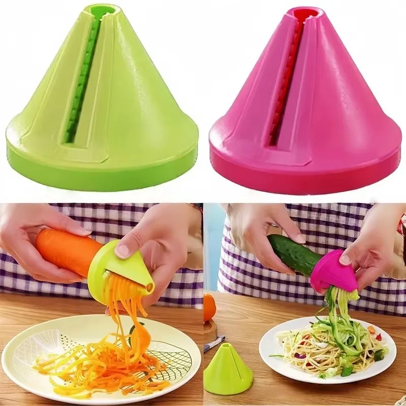 2/4/6/8/10/12Pcs Kitchen Rotating ShredderSpiral Peeler Manual Vegetable Slicer Fruit Potato Radish Grater Kitchen