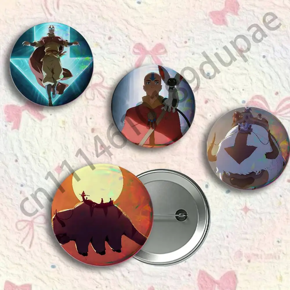 L-Last A-Airbender Button Pin Single Pack Anime Merch for Ita Bags Badge Collectible Buttons TH