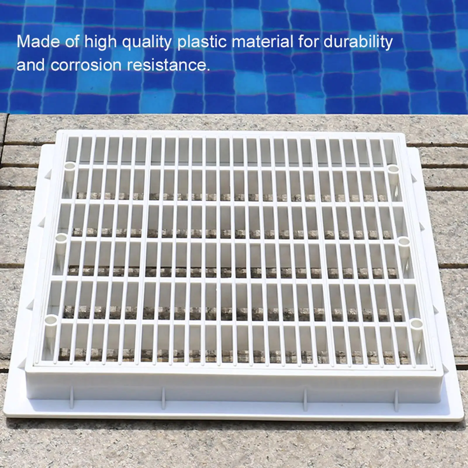 Praça Piscina Main Drain Cover Plate, Hair Catcher Stopper, 30x30cm