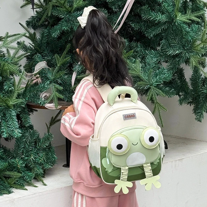 

Cartoon Little Frog Backpack for Girls Kindergarten Children Book Bag 3-6 Years Old Kids School Bag for Boys mochila escolar