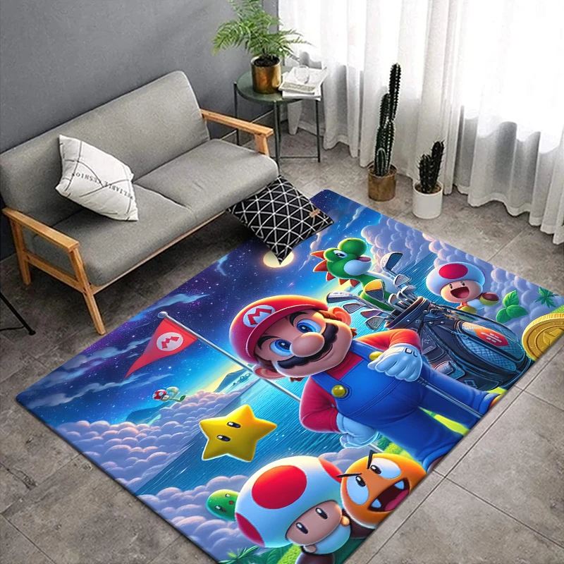 MINISO Super Mario HD Printing Carpet.Living Room,Bedroom,Decoration,Picnic,Camp,Kitchen,Crawling Mat.bathroom Door Rug