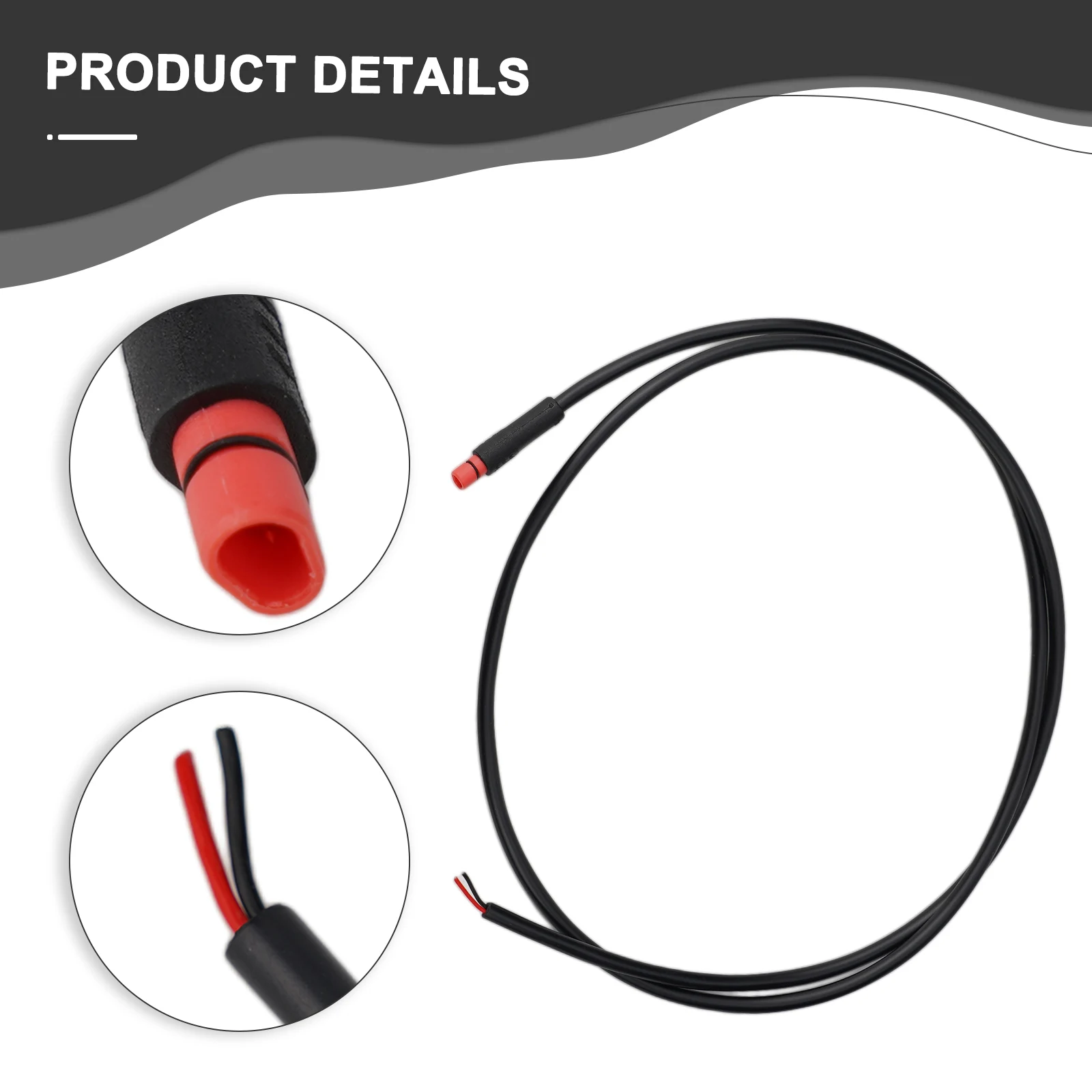 Shaped Extension Cord 80cm Accessories For Bafang Part Plastic+Steel Waterproof 2/3/4/5/6 Pin Ebike Signal Line