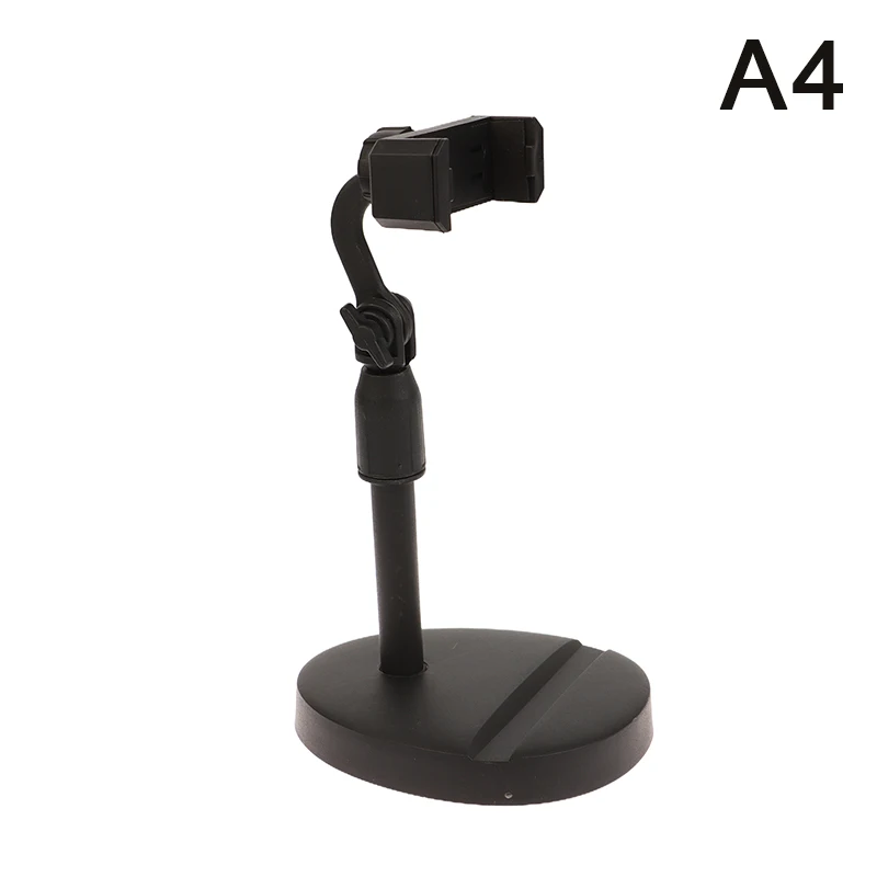 Adjustable Desktop Microphone Stand - Mini Portable Tripod with Mic Clip Holder | Lightweight for Live Streaming & Podcasts