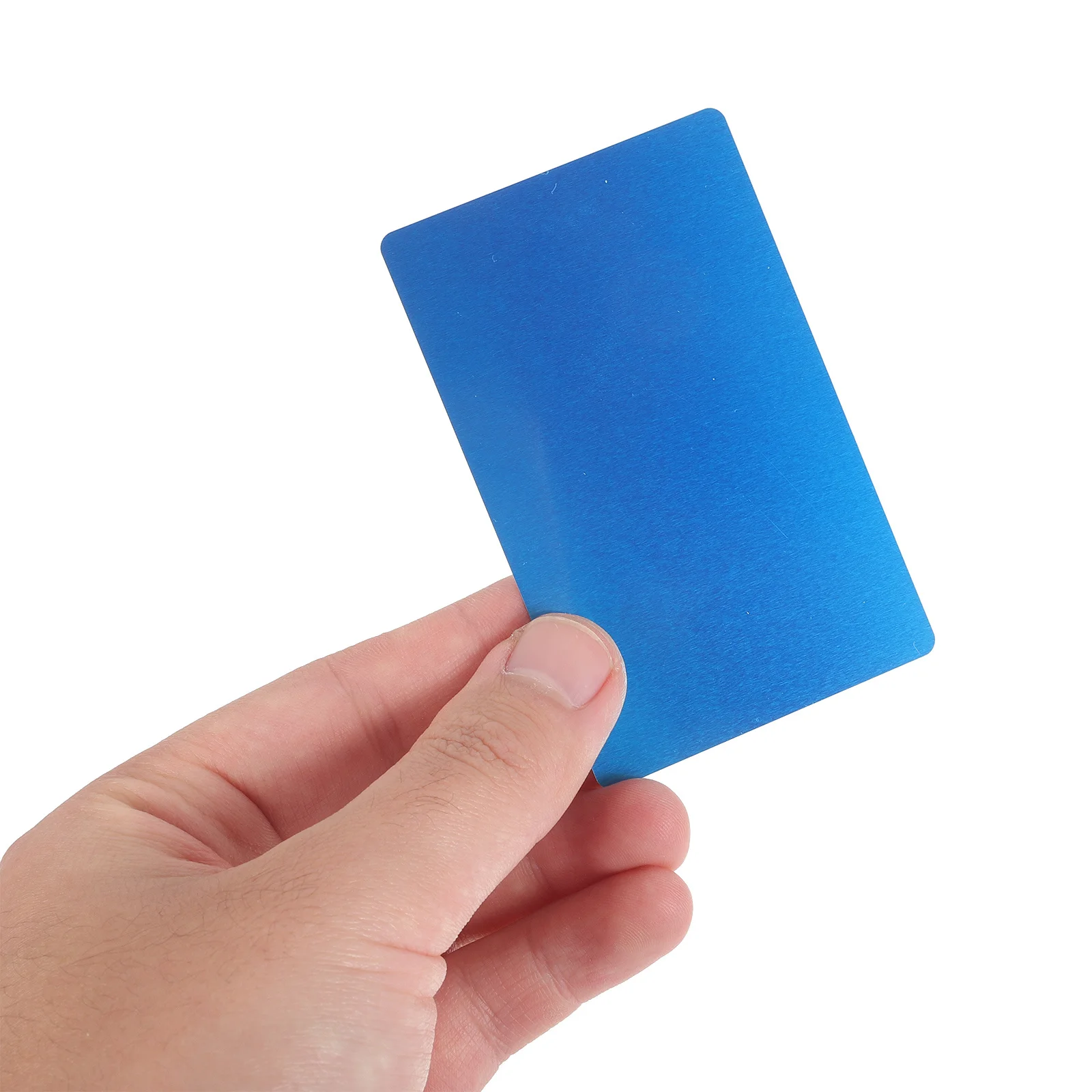 

25Pcs Blank Aluminum Cards Metal Business Cards DIY Engraving Name Tags Metal Card Blanks for Business Name Card