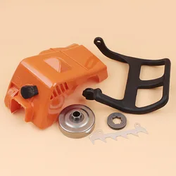 Top Engine Cover Brake Handle Clutch Drum Rim Felling Dog Kit Fit STIHL MS180 MS170 018 017 MS 180 170 Chainsaw Parts