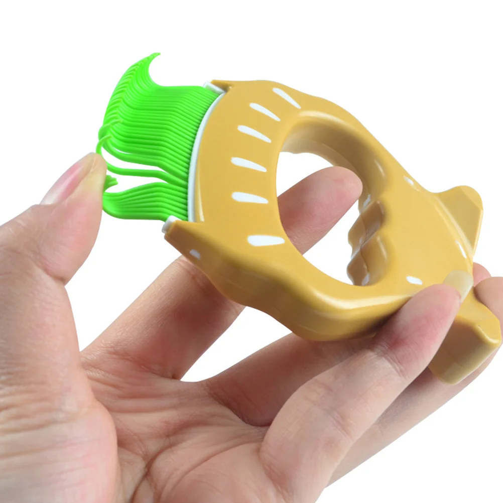 

Shell Design Pet Grooming Brush Comb For Dogs Cats Rubber Bristles Detangler Soft Cushion Anti-Static Clean Hair Brush