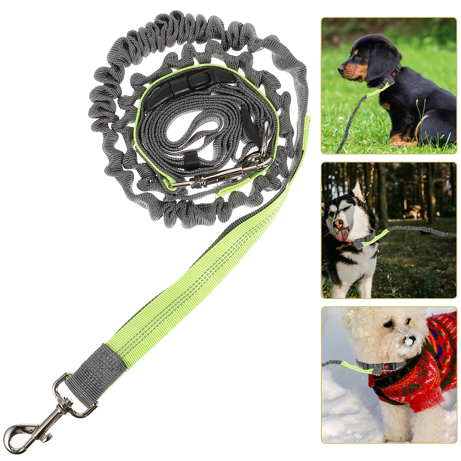 

Pet Running Leash Adjustable Reflective Dog Leash for Outdoor Hiking Jogging Dog Pulling Rope Waist Belt Pet Traction Rope