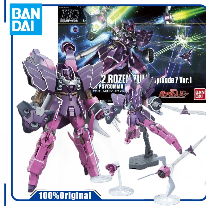 Bandai Original    HGUC NORMAL EDITION H185 ROSE ZULU (EPISODE 7 VER.) Anime Action Figure Assembly Model Toys Collectible Model