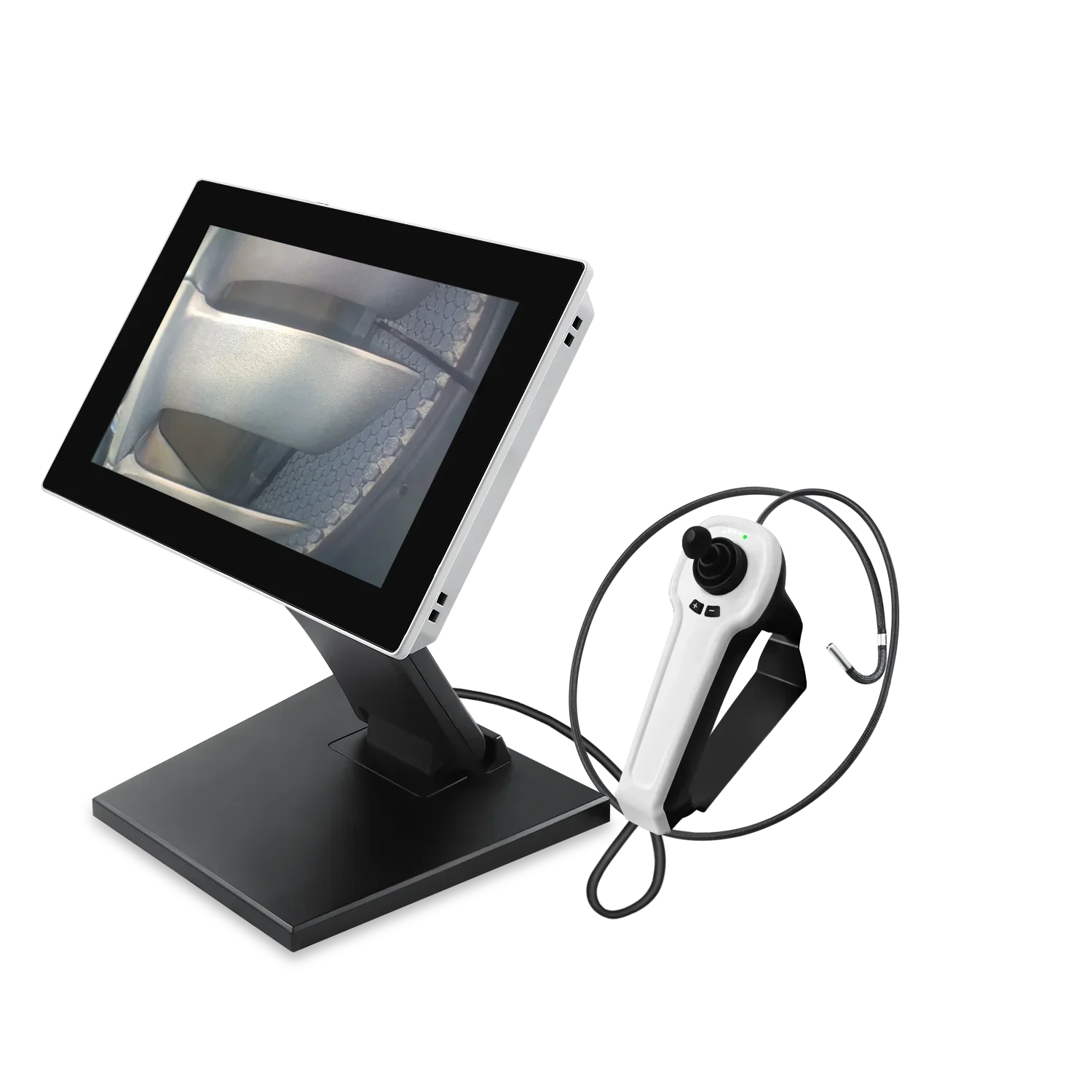 

10 Inch Large Touch Screen Desktop Industrial Endoscope Rigid Videoscope Borescope For Foundry Inspection