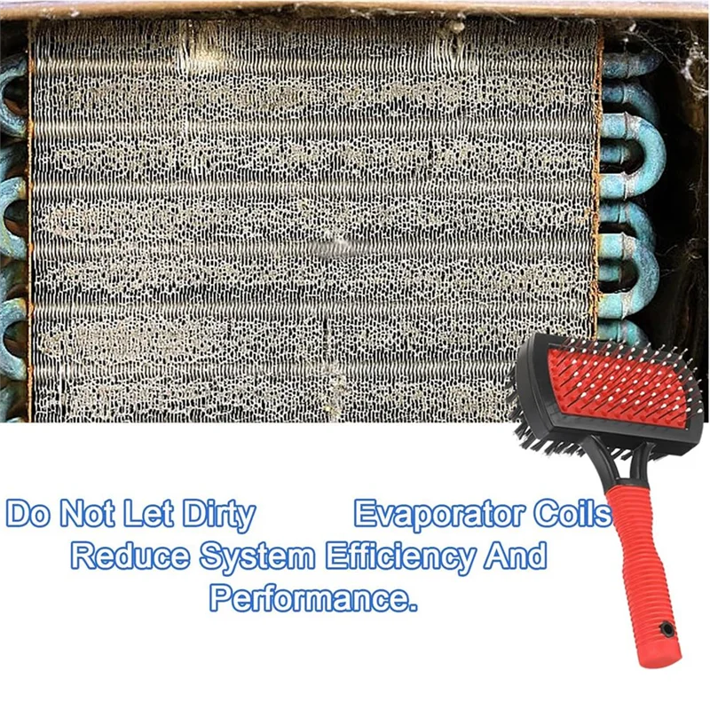 

ABHG-2PCS Щетка для чистки катушки испарителя конденсатора кондиционера, расческа для катушки конденсатора кондиционера