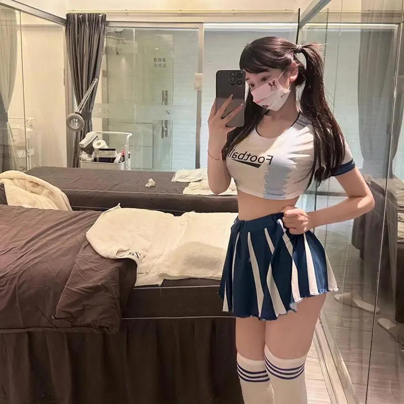 

Japanese Av Actress Uniform Sexy Football Baby Cosplay Temptation Woman Cheerleader Student Erotic Sexy Girls Costumes Lingerie