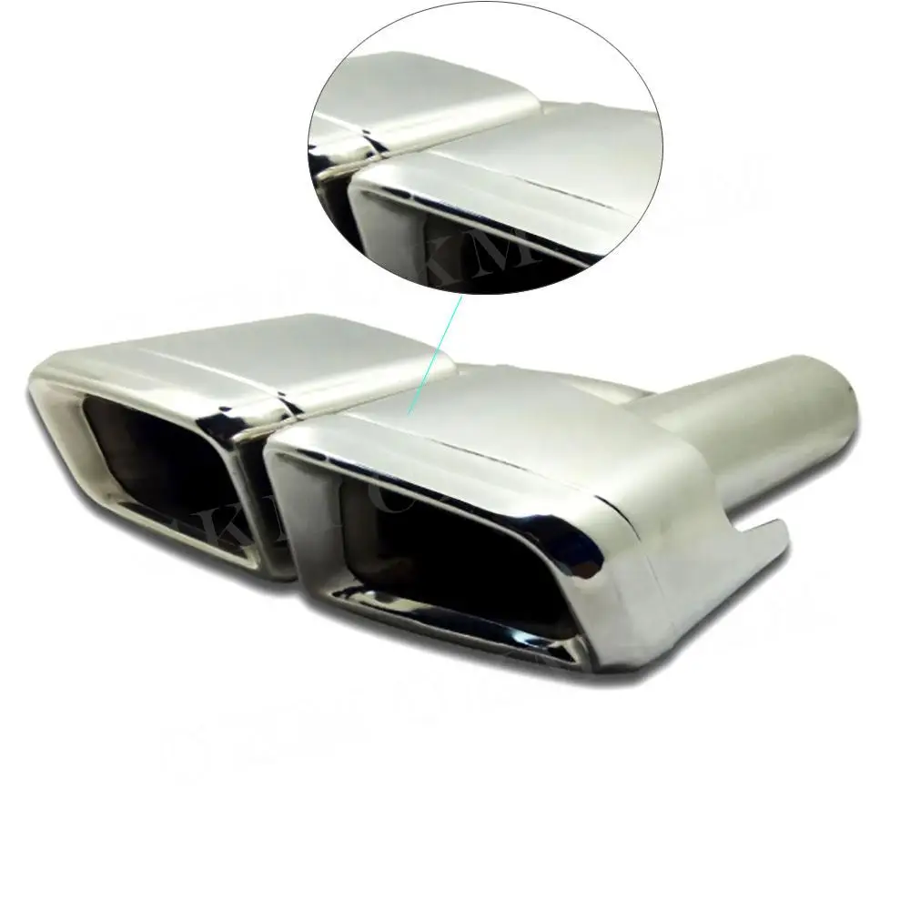 For W218 Stainless Steel OO-OO Exhaust Muffler Tailpipe Tips For Mercedes Benz C Class E Class CLS Class Car Accessories Muffler