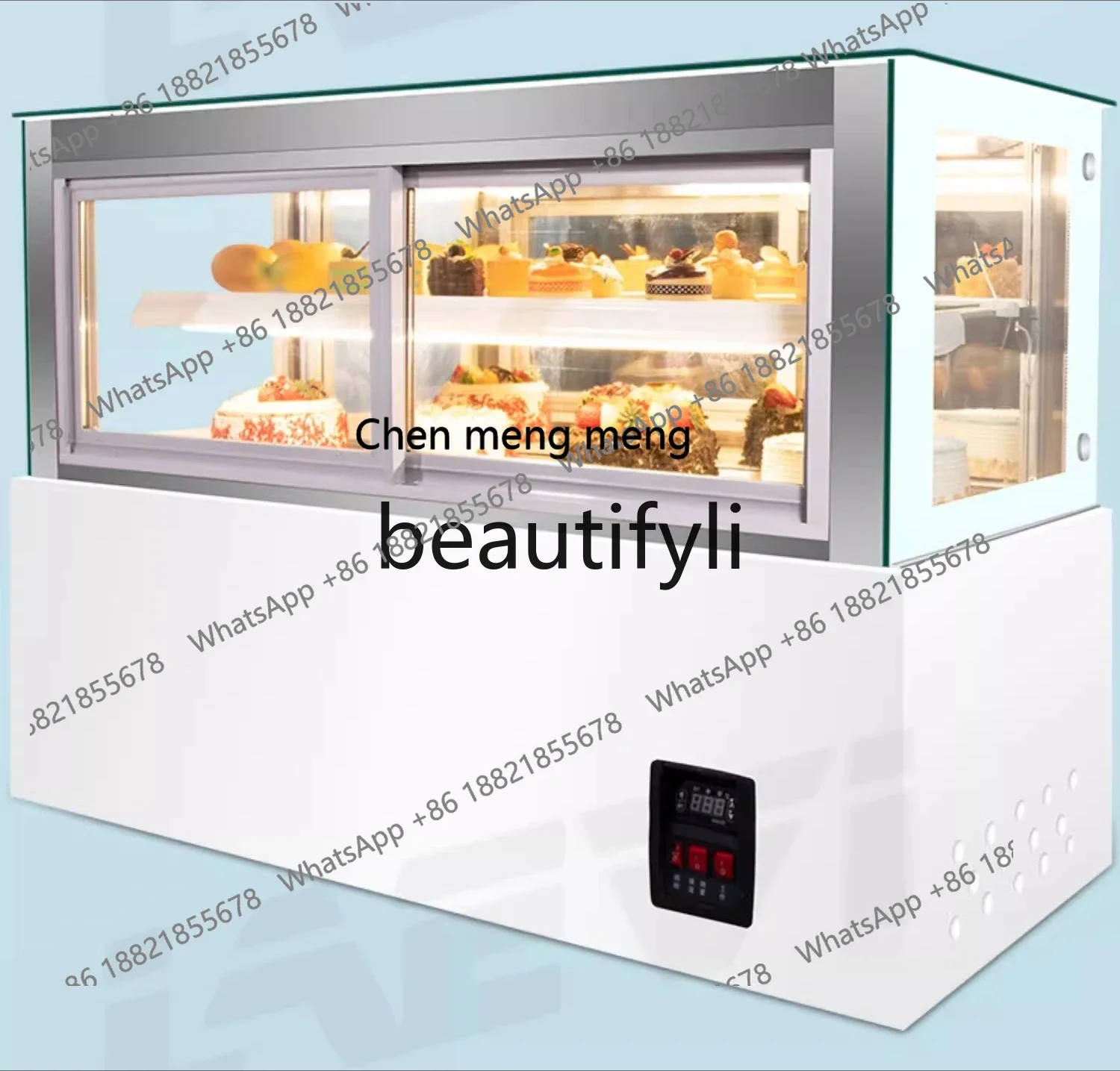 a56 Bakery Front Open Cake Counter Style Air-Cooled Pastry Fruit Preservation Display Cabinet