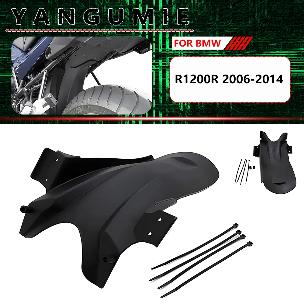 For Premium ABS Rear Fender Splash Guard Complete Motorcycle Accessory Kit Compatible with BMW R1200R R1200RS LC 2006-2014