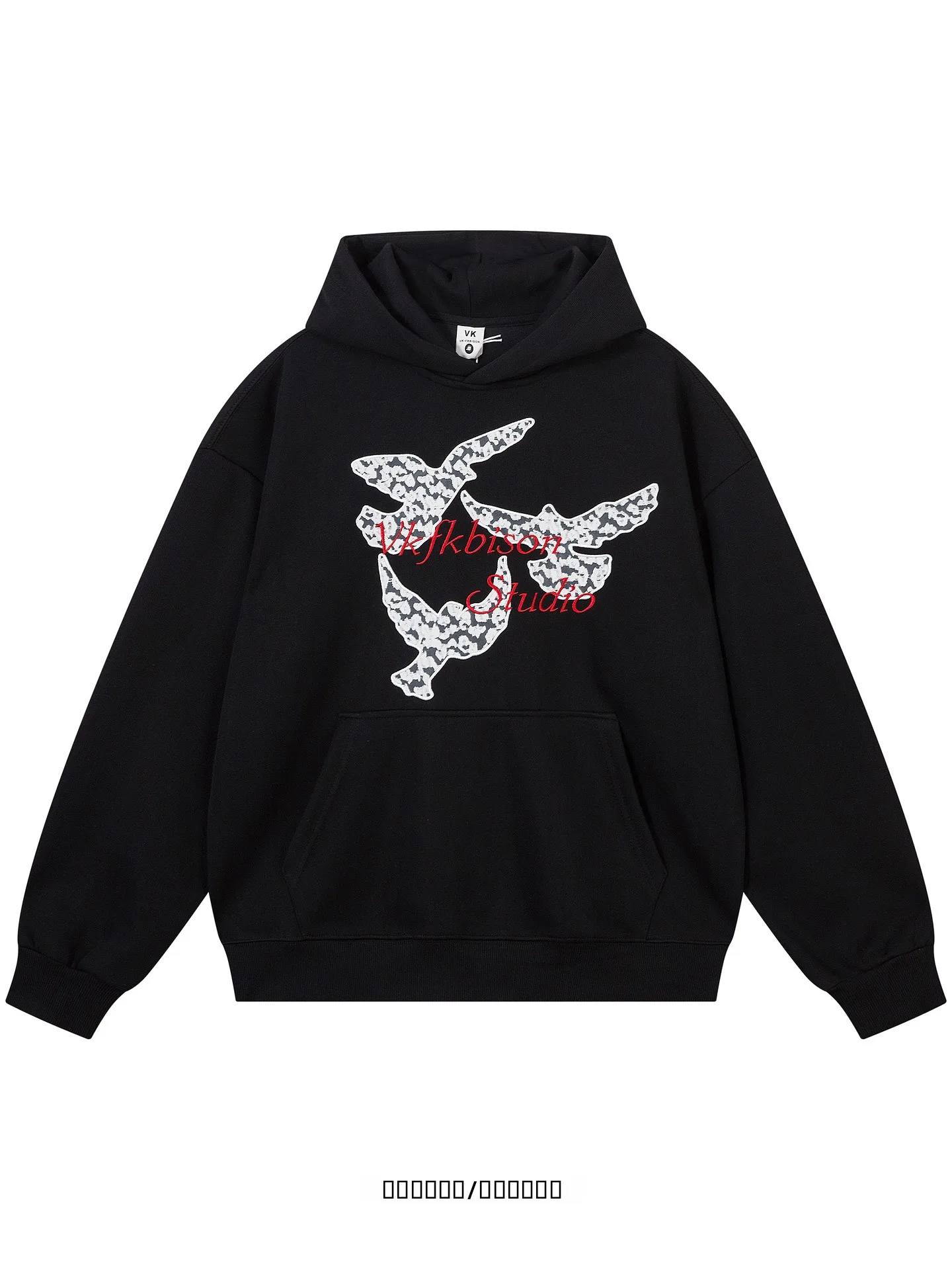 

Худи Silent Is Golden в американском ретро-стиле, свободного кроя, с кружевными вставками, из модной дышащей смеси хлопка и полиэстера, длинное.