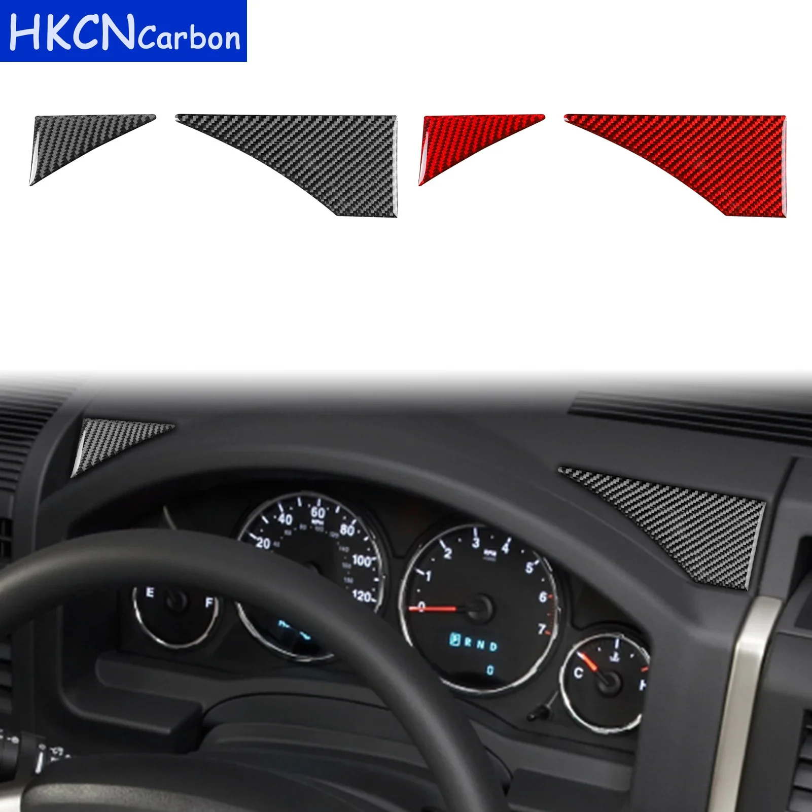 

For Jeep Liberty 2008—2012 Carbon Fiber Car Accessories Speedometer Panel Cover Trim Sticker Interior Modification