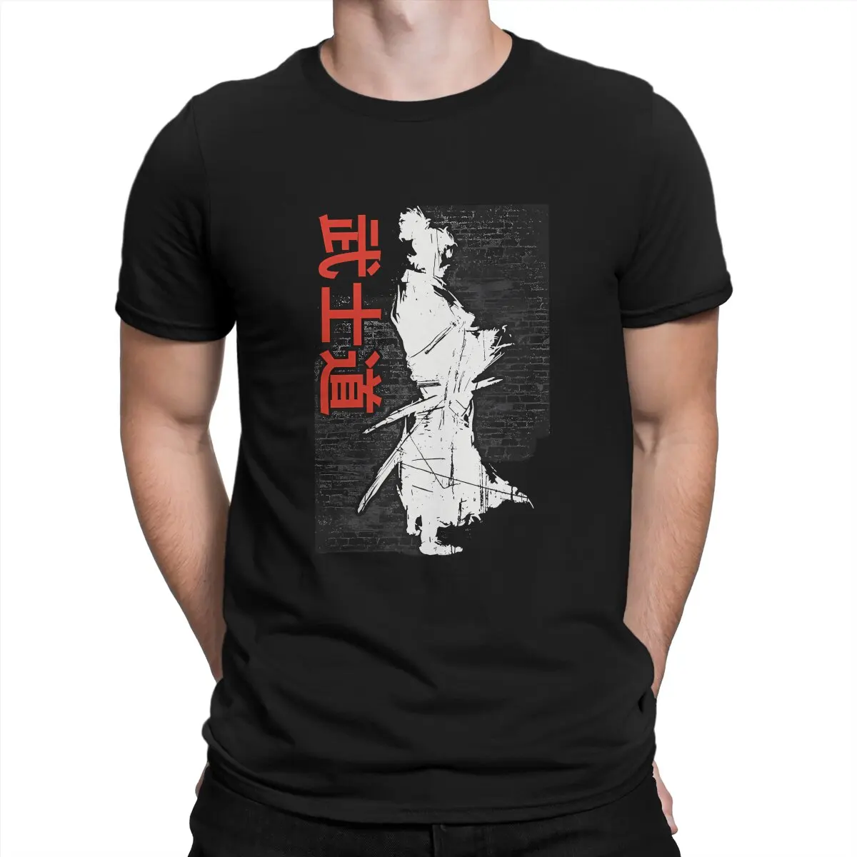 Men's T-Shirts Samoura Code Awesome Tees Short Sleeve Bushido T Shirts Crewneck Clothes Printed