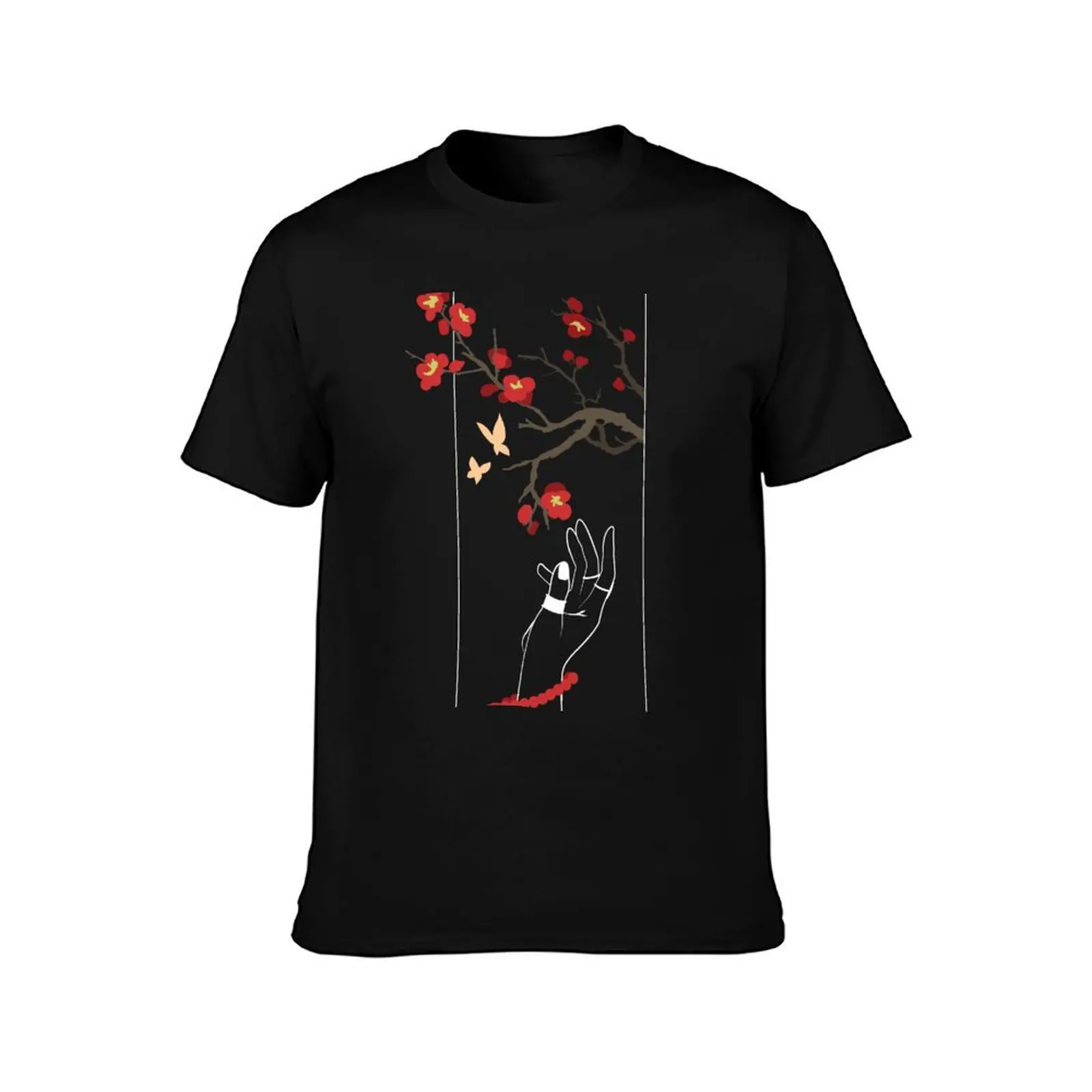 Picking Plum Blossoms - Genshin Hu Tao T-Shirt Plus Size Gym Sports T-Shirt