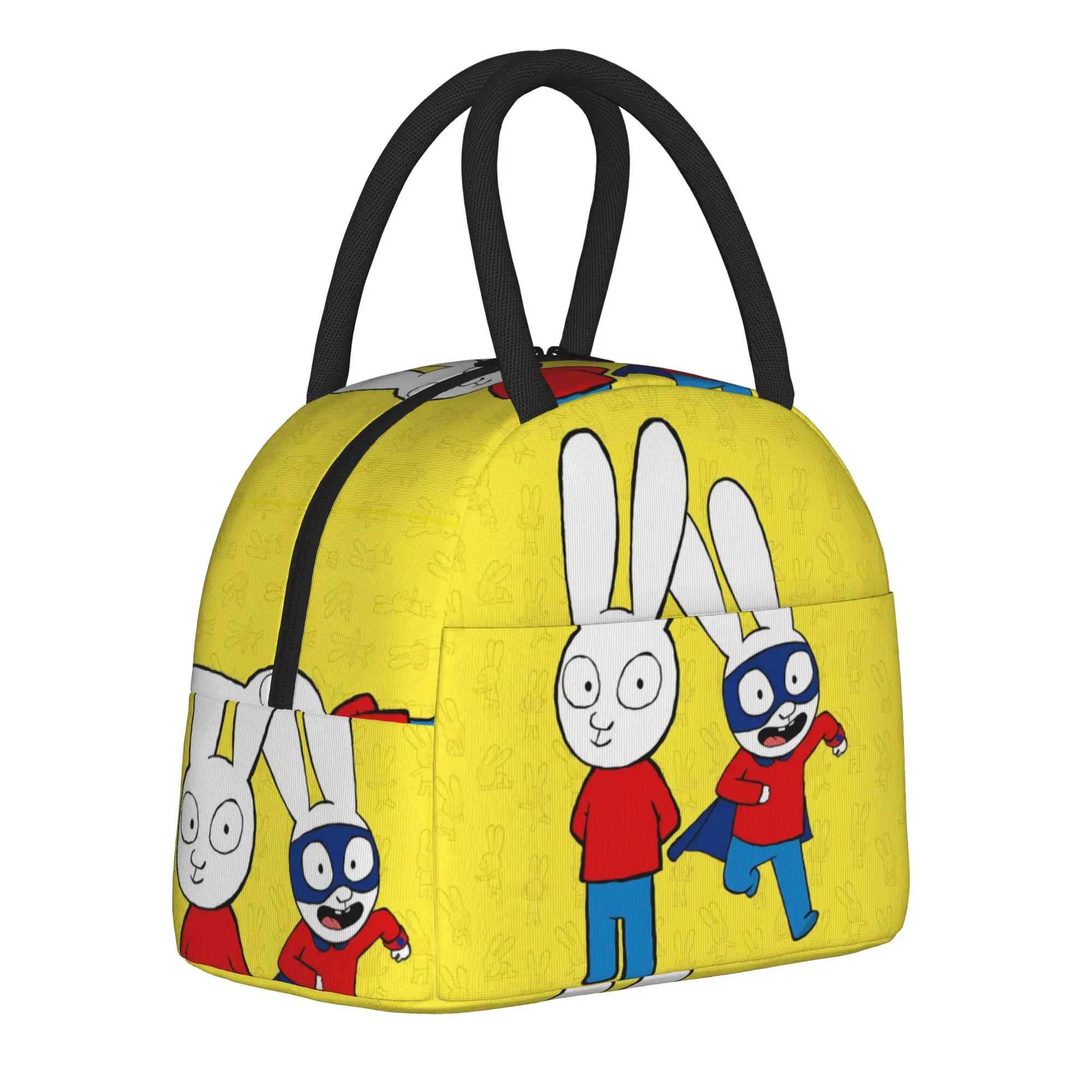 Simon Super Rabbit Thermal Insulated Lunch Bags for Office  Reusable Bento Box Men Women Thermal Cooler Lunch Boxes