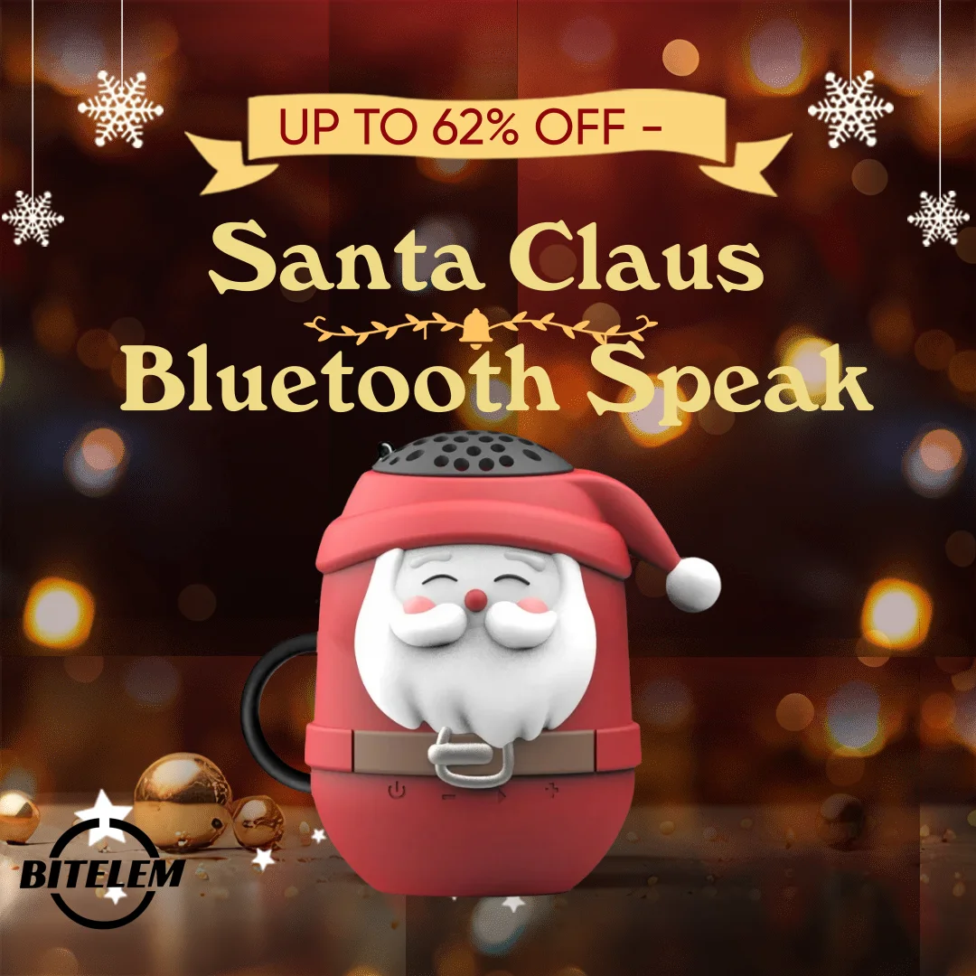 Cute Santa Claus Bluetooth Speaker Christmas Gift Portable Wireless Music Box TF Card Insertion Cartoon Mini Speaker For Friends