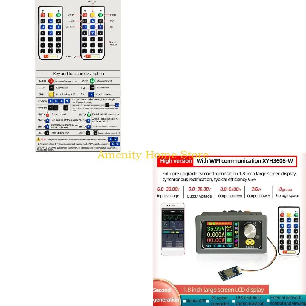 

F26C ЖК-индикатор постоянного напряжения и тока с ЧПУ, регулируемый шаг вверх и вниз для модуля регулятора напряжения источника