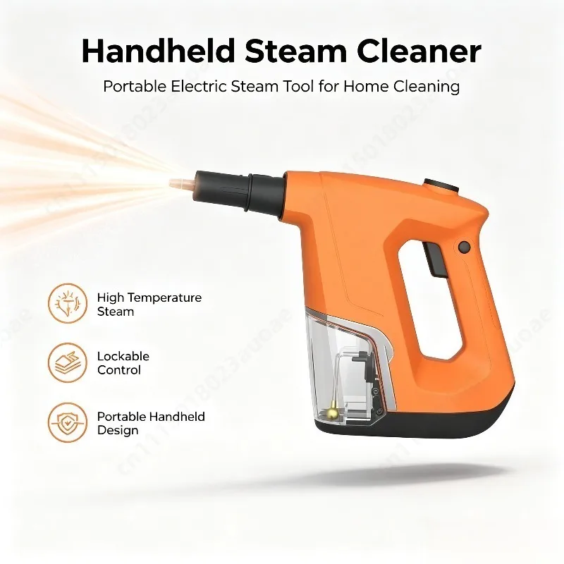 Handheld Steam Iron with Lock Button, Portable Electric Steam Cleaner for Household Home Cleaning Use
