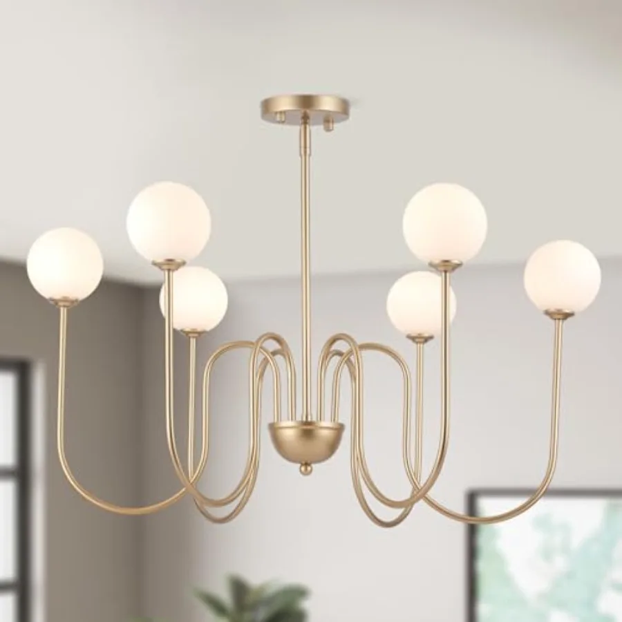 Modern en Chandelier Light Fixture Vintage s Chandeliers with Milk Frosted Mid Centry Modern Chandelier for Dining Room Kitchen