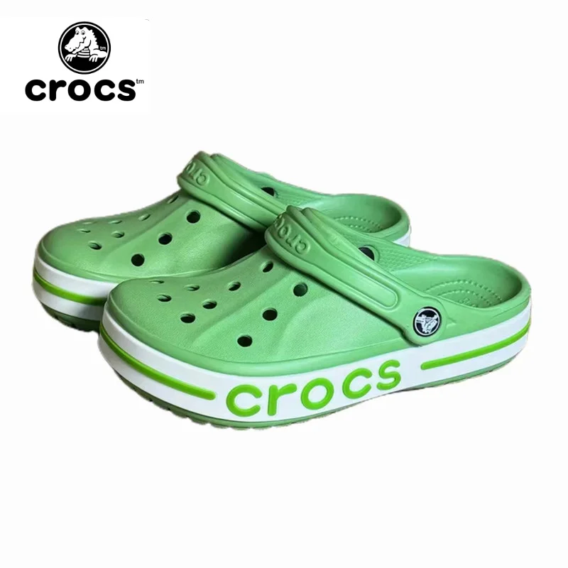 Crocs série clássica chinelos verão praia à prova dwaterproof água eva macio sandálias de praia ao ar livre feminino masculino não deslizamento crocs sapatos