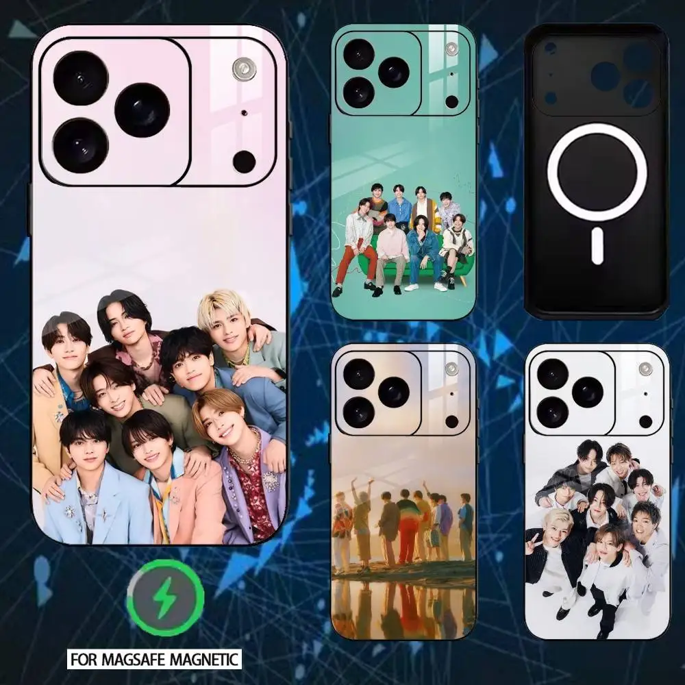 

Japanese Idol T-Timelesz Phone Case For iPhone 17,16,15,14,13,12,Plus,Pro,Max For Magnetic Wireless Charge