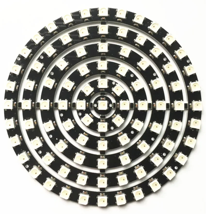 

93 bit WS2812B 5050 RGB LED built-in full-color driver color light development board