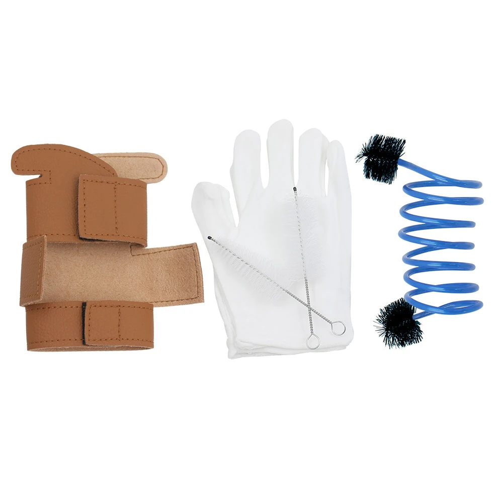 

Cleaning Kit Snake for Trumpet Care Protective Cover Brush Set Mouthpiece Cleaner