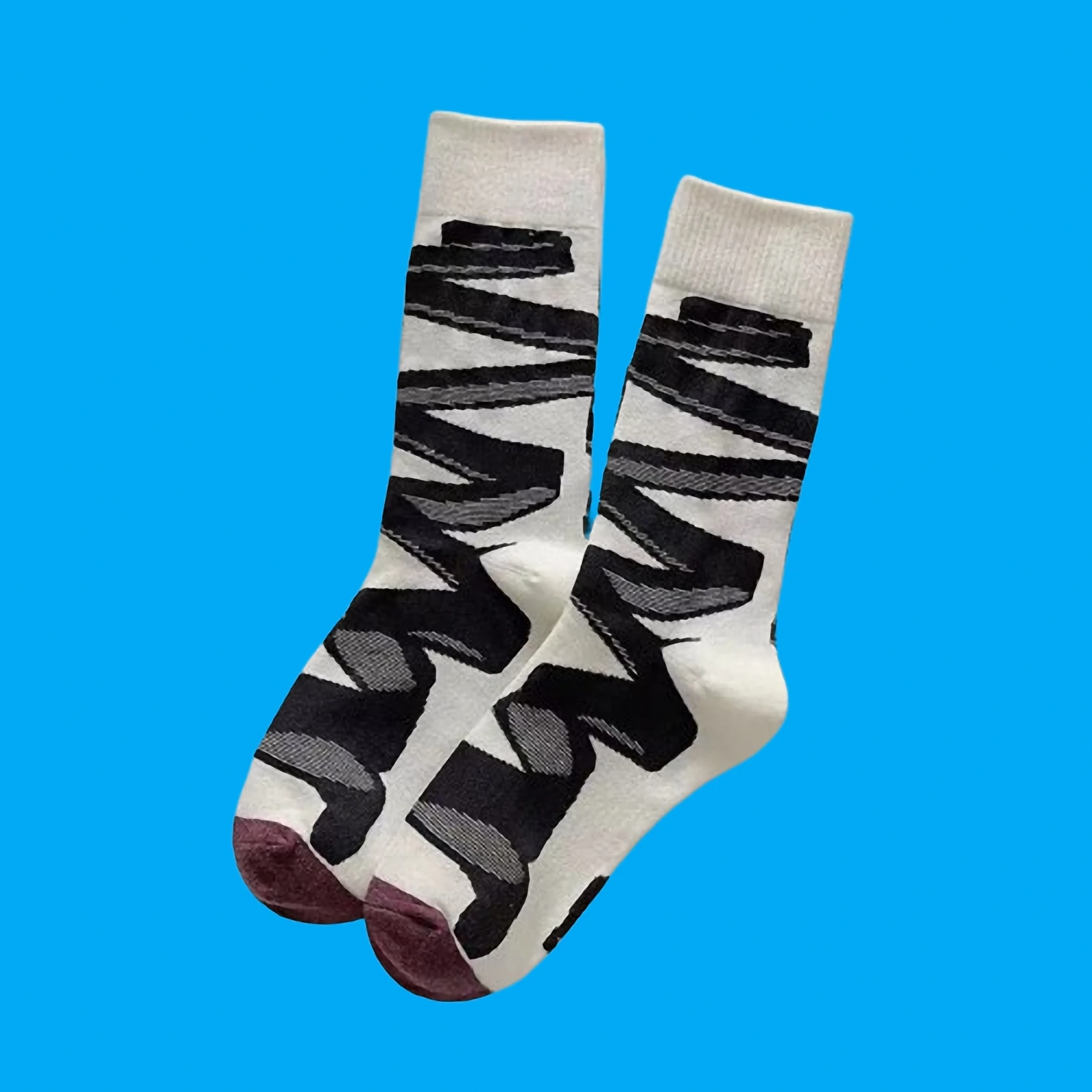 5/10 Pairs High Quality Women's Mid-Tube Line Personality Casual Socks Women's Socks New Abstract Curve Ribbon French Stockings