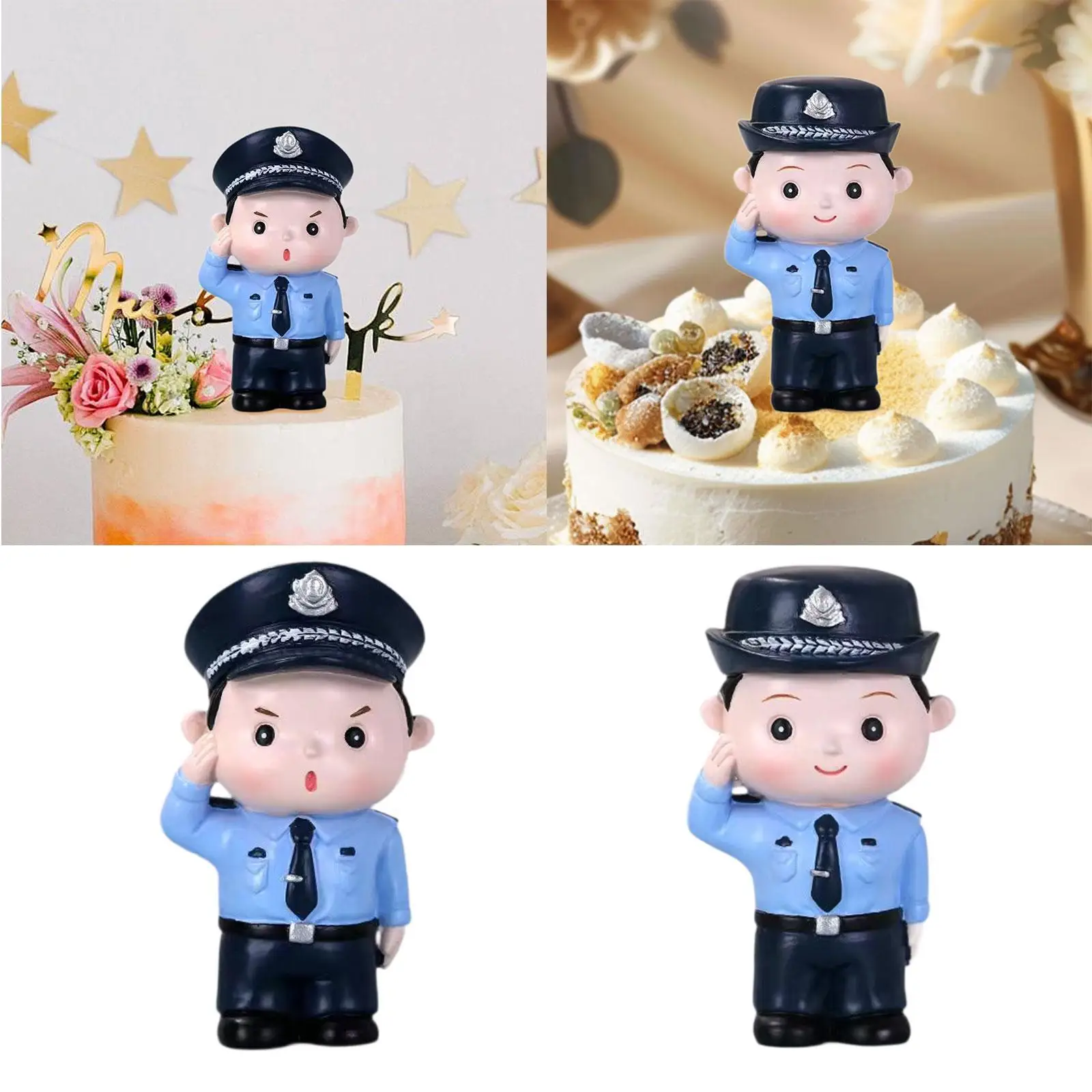 手描き警察置物ジオラマキャラクター置物小さな人物モデル風景風景写真小道具装飾アクセサリー