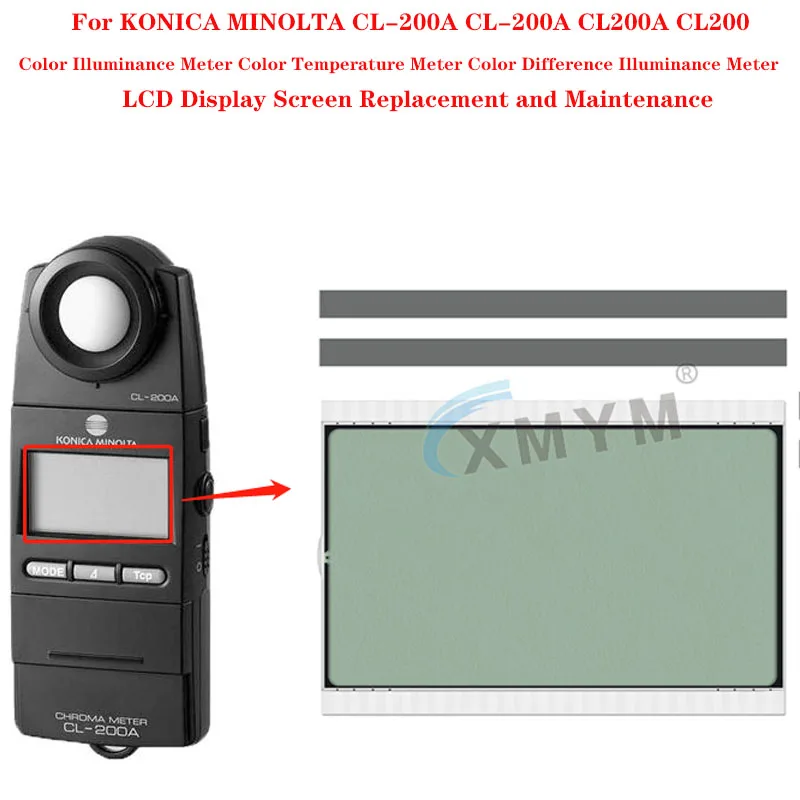 For KONICA MINOLTA CL-200A CL-200A CL200A CL200 color difference illuminometer LCD display screen replacement and maintenance