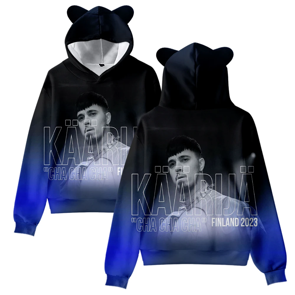 Kaarija Cat Ear Hoodie Women Men Hooded Sweatshirt Casual Cute Pullover Clothes