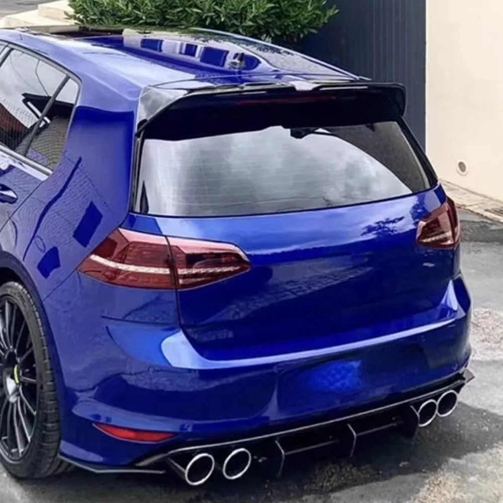 For VW Golf 7 MK 7 GTI R Oettinger Style Car Tail Top Wind Spoiler Sport Wing Rear Trunk Roof Styling Accessory Cars