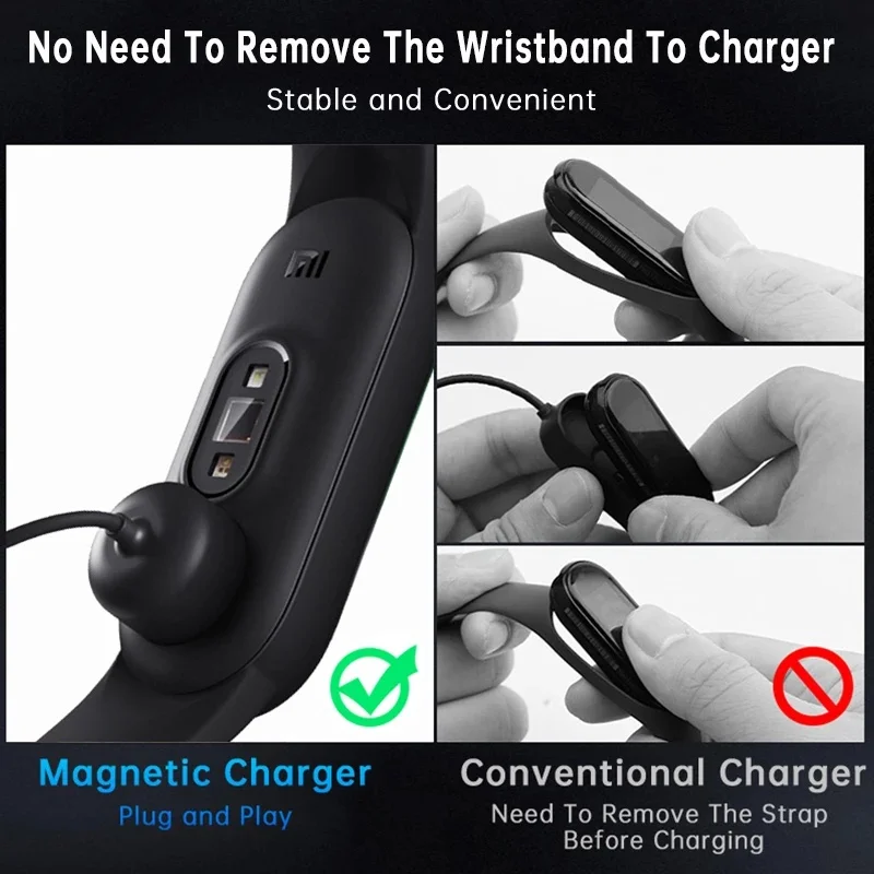 Für Xiaomi Mi Band 5/6/7 Ladegerät Kabel Smart Band Armband Armband Ladekabel Für Xiaomi Mi Band 7 Ladegerät Linie