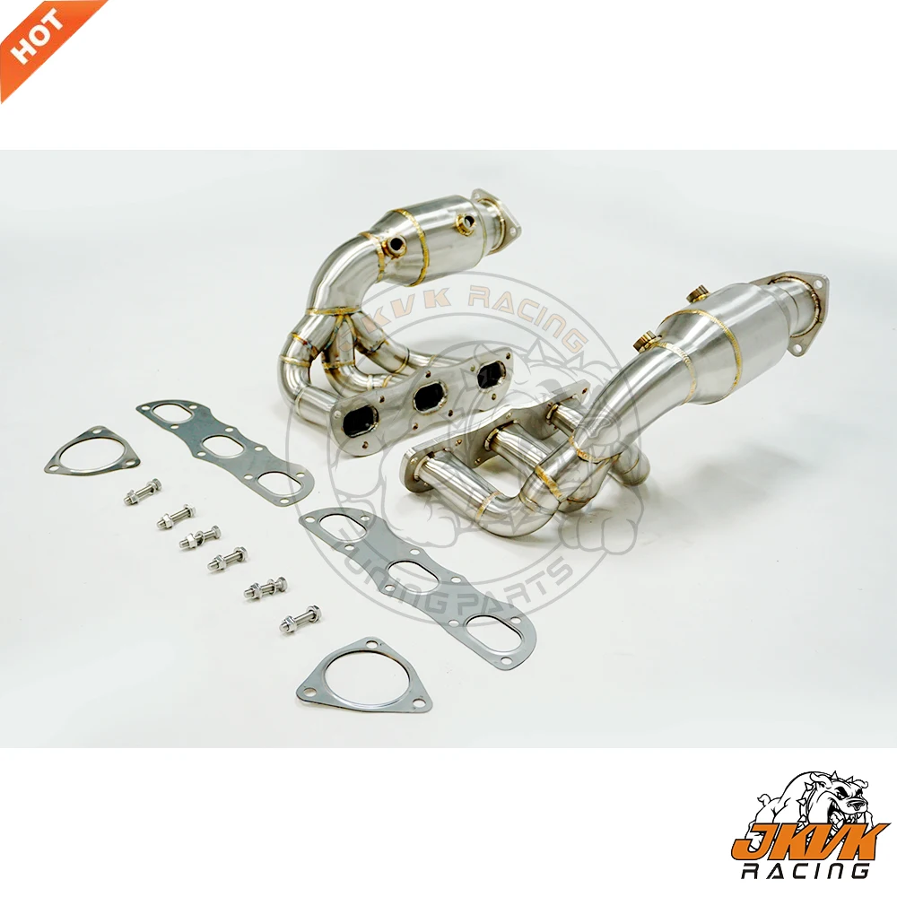

JKVK RACING Brushed SS304 Performance Exhaust Headers For POR SCHE 991.1 Carrera 3.4L/ Carrera S 3.8L 2012-2015 Decat