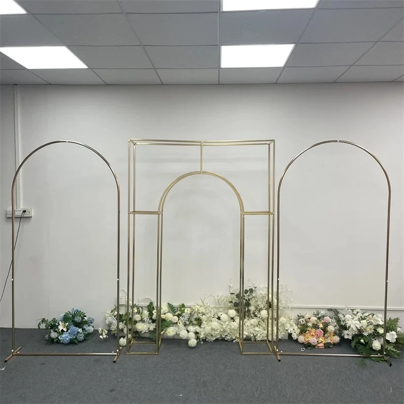 3er-Pack Luxuriöser Willkommensbogen-Hintergrund, Großer Hochzeitsblumenbogen, Bühnenwand-Dekorationsrahmen, Türhängedekoration – Detail 2