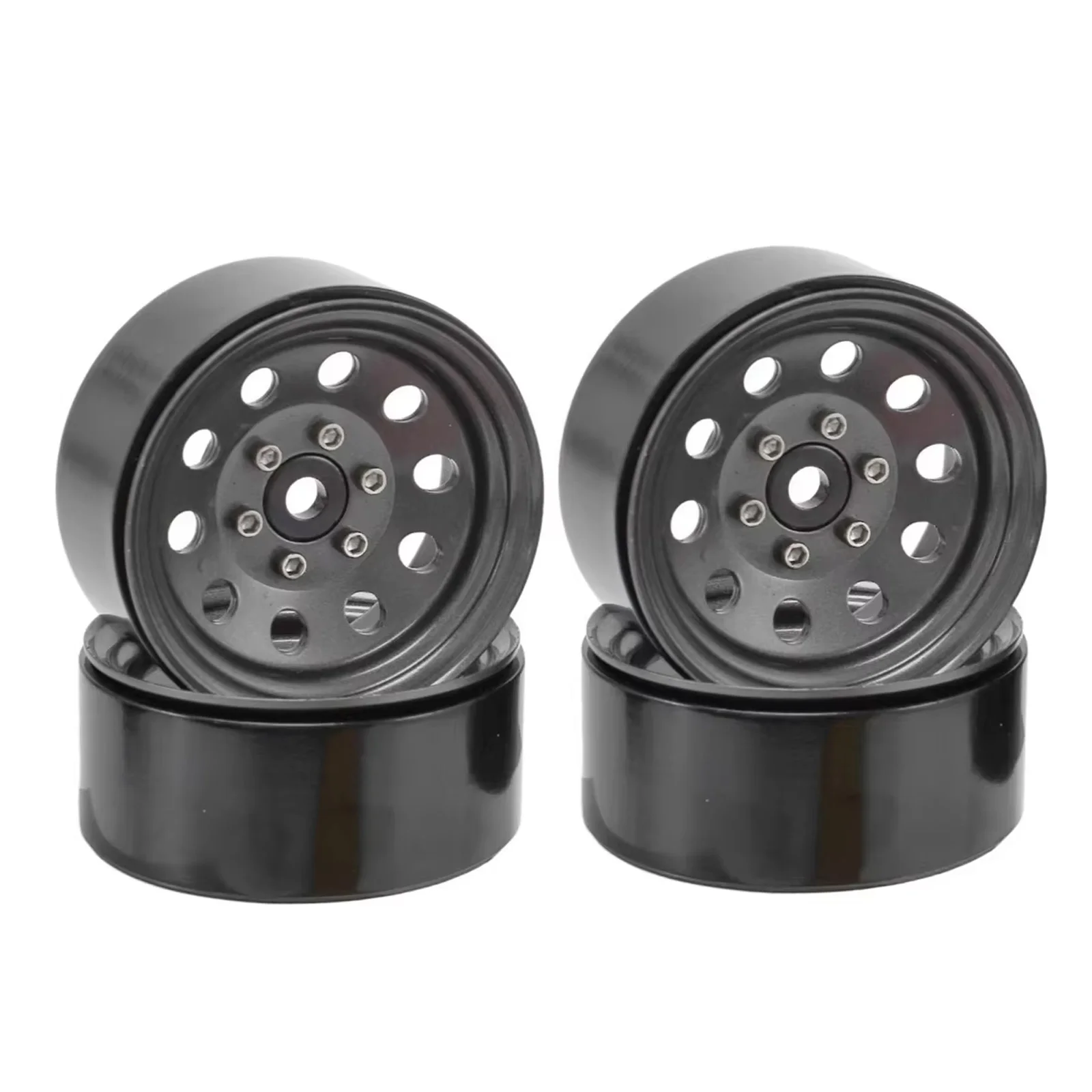 RCXAZ 1.9 Metall-Beadlock-Räder, für 1/10 RC Rock Crawler Axial SCX10 II III 90046 TRX4 Redcat GEN8 MST RGT Traxxas TRX4 RC4WD
