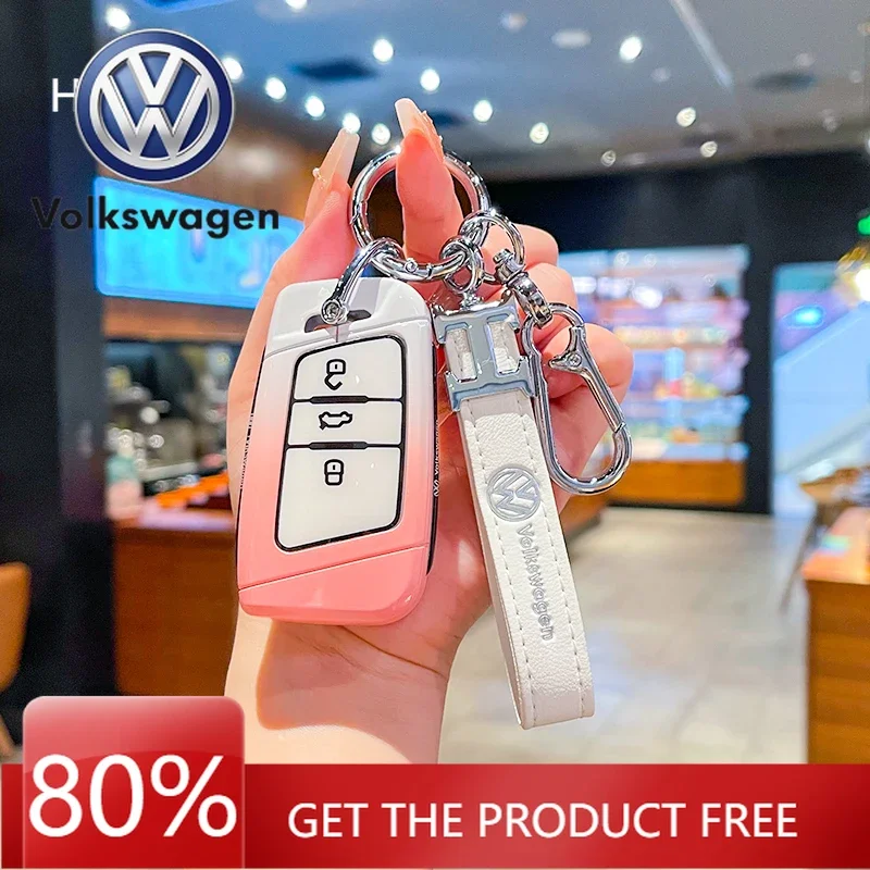 

For VOLKSWAGEN set for VW Golf 7 Gti Mk7 R Touran Skoda Octavia 3 Superb Karoq Kodiaq Seat Leon Mk3 Ateca Car Key Case Cover