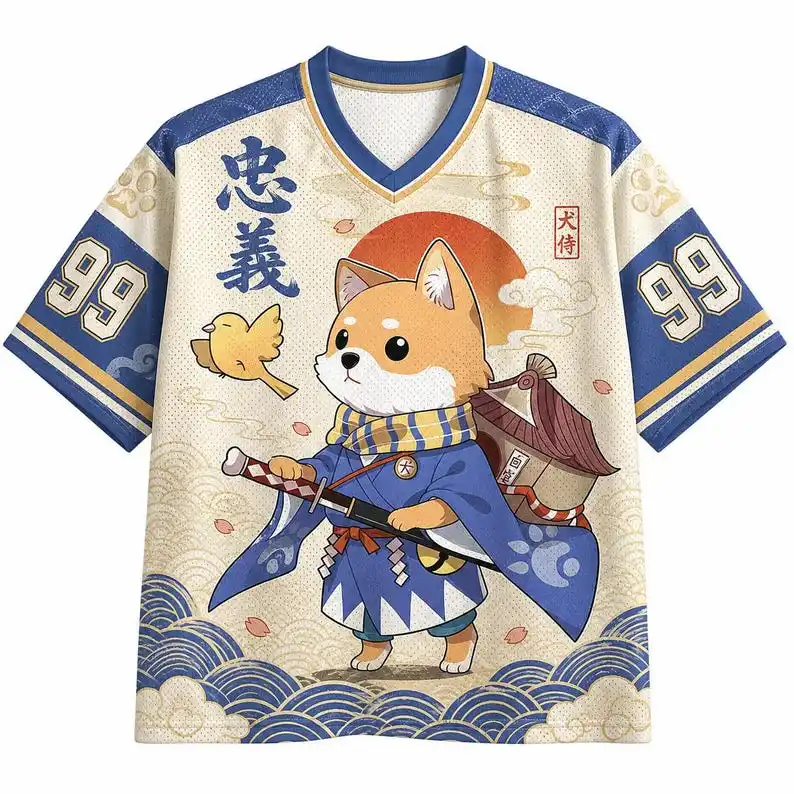 2026 Summer Cute Dog Waiter Travel Casual Top Adult Men and Women Sports Quick Drying Daily Multi Functional Short Sleeve