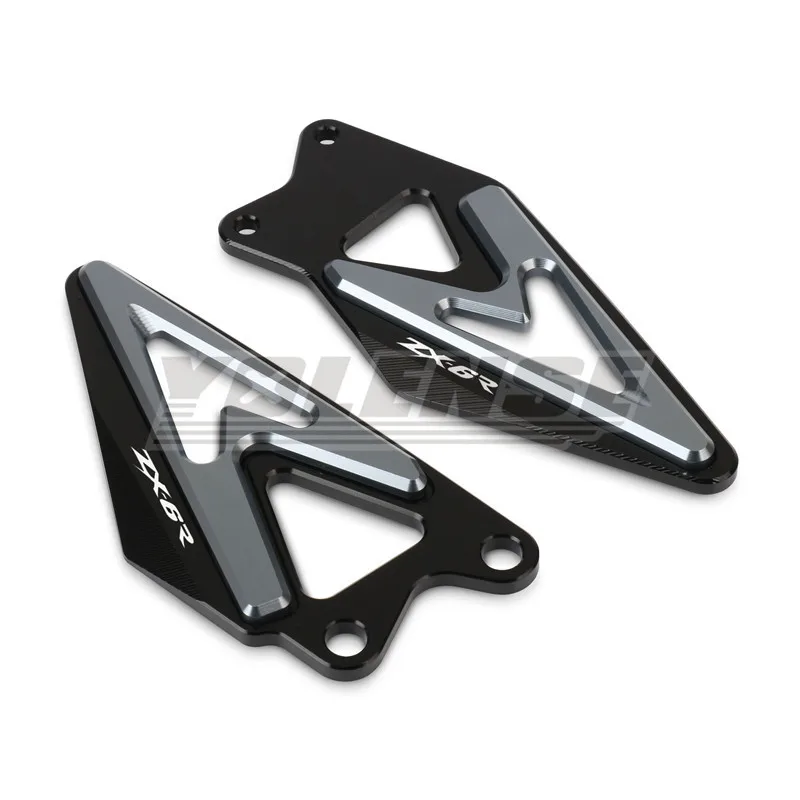 Fit For ZX6R ZX 6R 636 ZX-6R ZX-636 ZX636 2019-2026 Motorcycle Footrest Heel Guard Cove Rearsets Foot Rest Peg Protector
