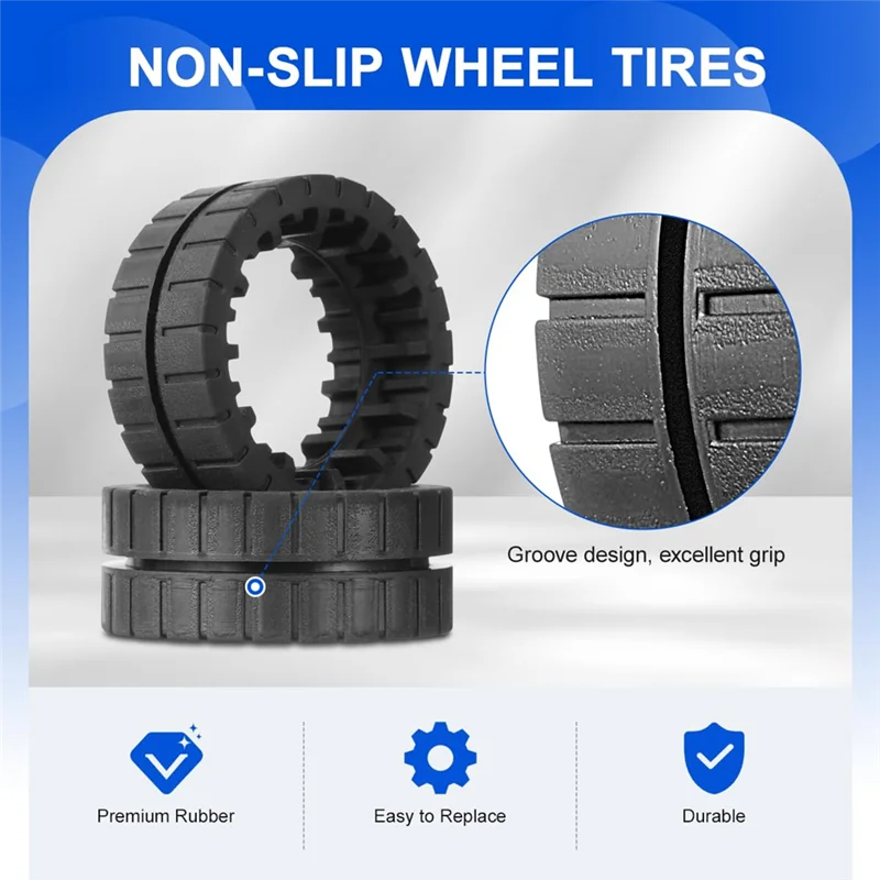 Bantalan Pel Basah & Kering dan Suku Cadang Ban Roda Pengganti untuk Irobot Braava Jet M6 (6110) (6012) (6112) (6113) Pel Robot Utama