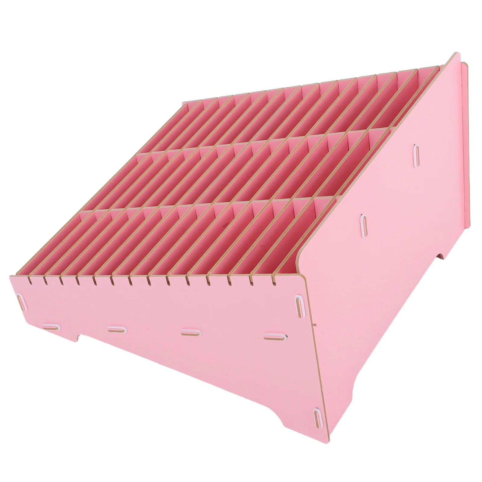 

Multi Compartment Wooden Mobile Phone Storage Rack Organizer for Office Meeting Room Classroom Desktop Cell Holder Box Portable