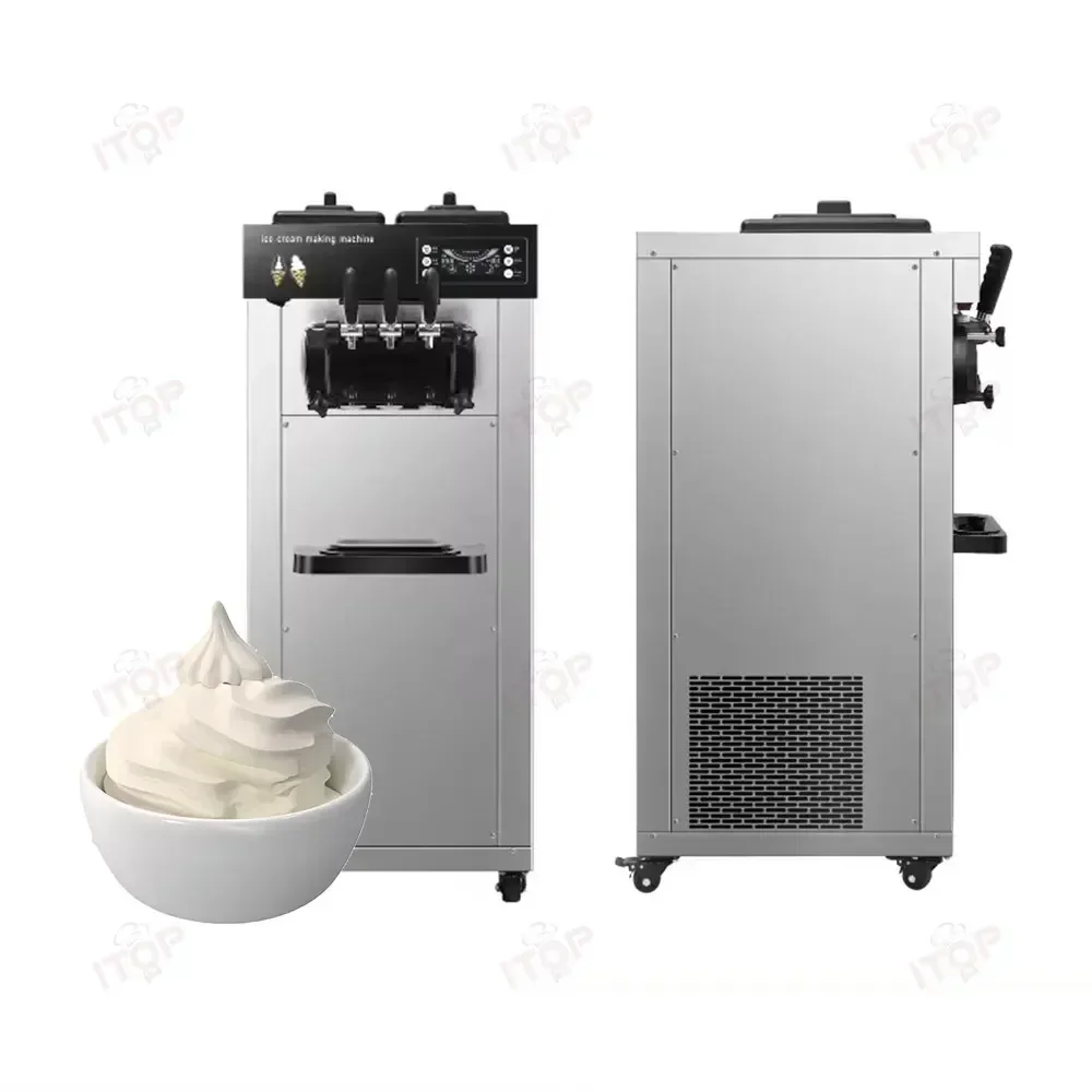 

Factory Sales Best Price Ice Cream Machine Commercial Soft Ice Cream Maker 2+1 Flavors Ice Cream Machine